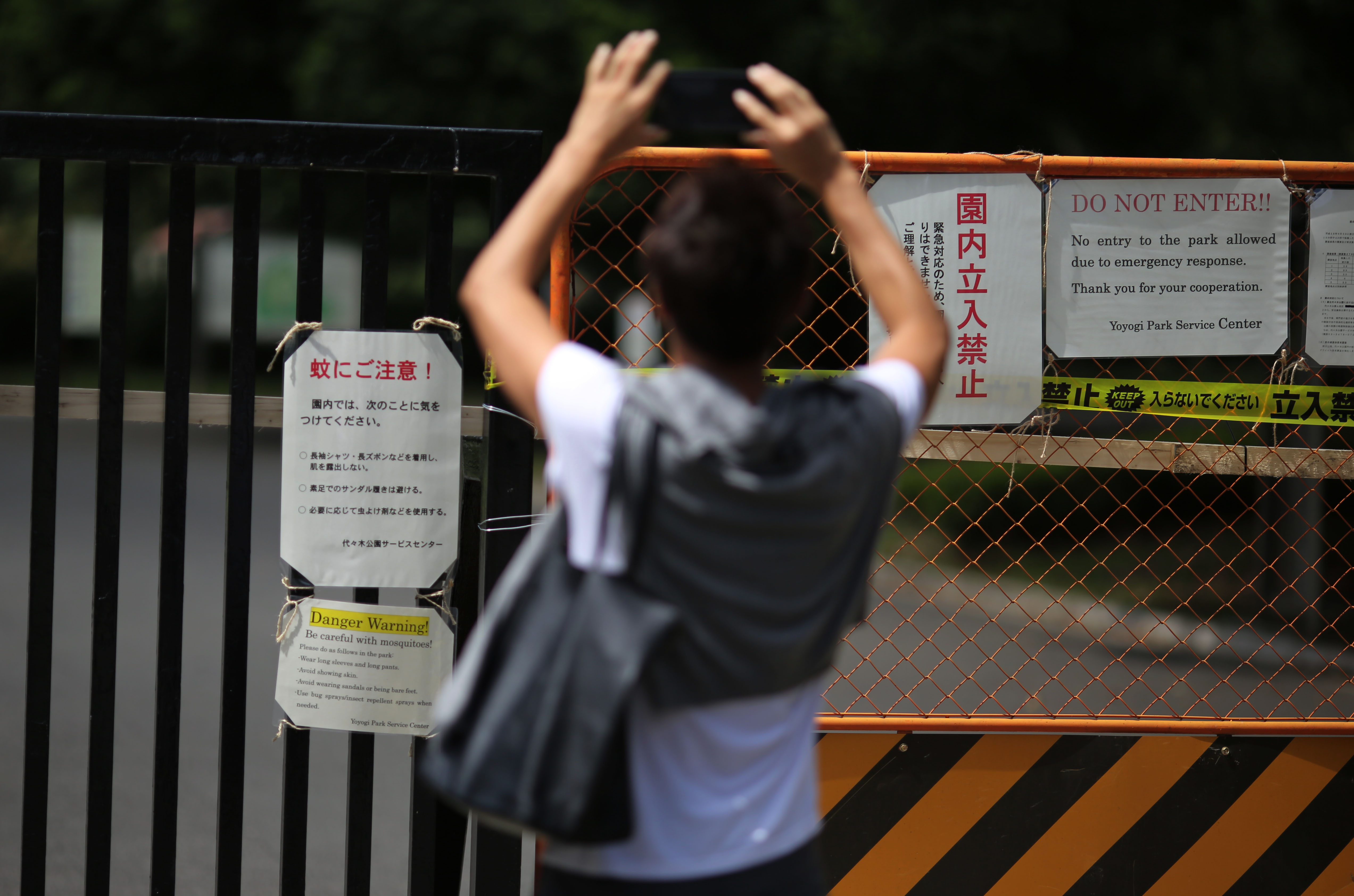 Tokyo closes park seen as local source of dengue
