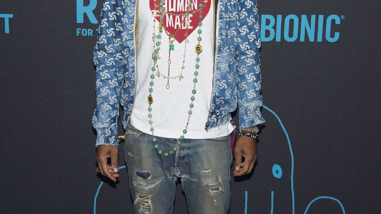 Pharrell is eco-friendly at New York Fashion Week