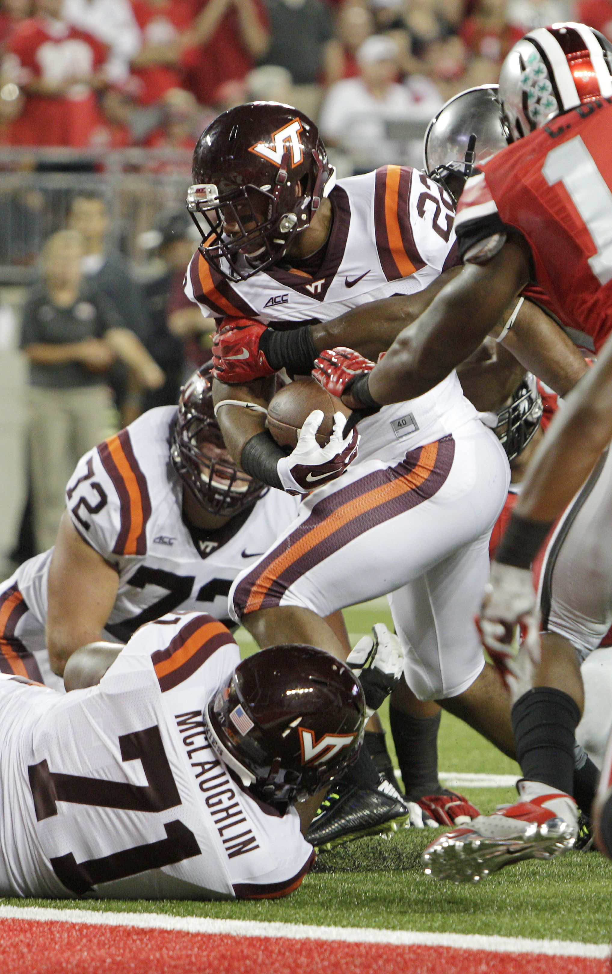 Virginia Tech stuns No. 8 Ohio State 35-21
