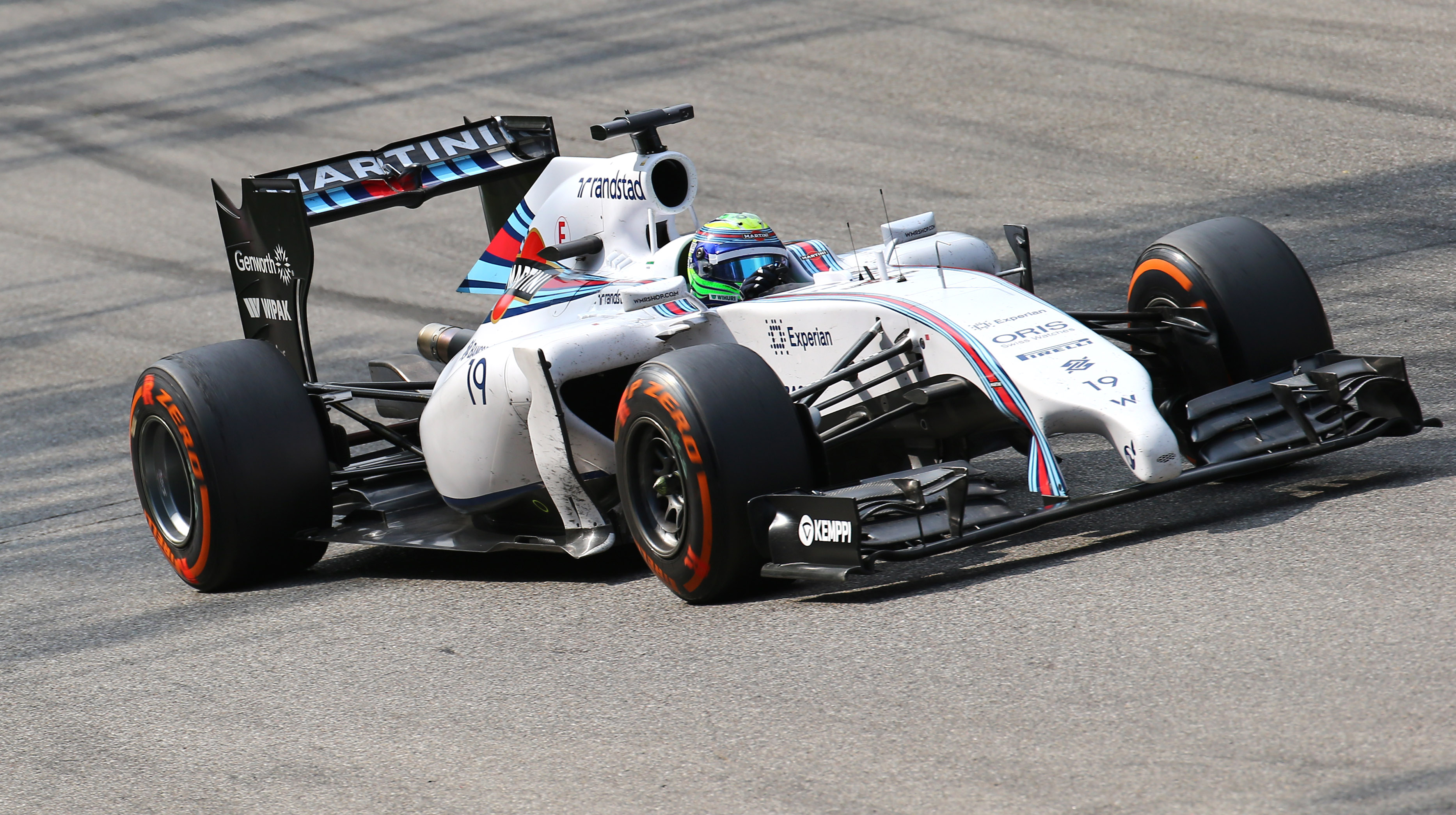 Felipe Massa emotional after podium place at Monza