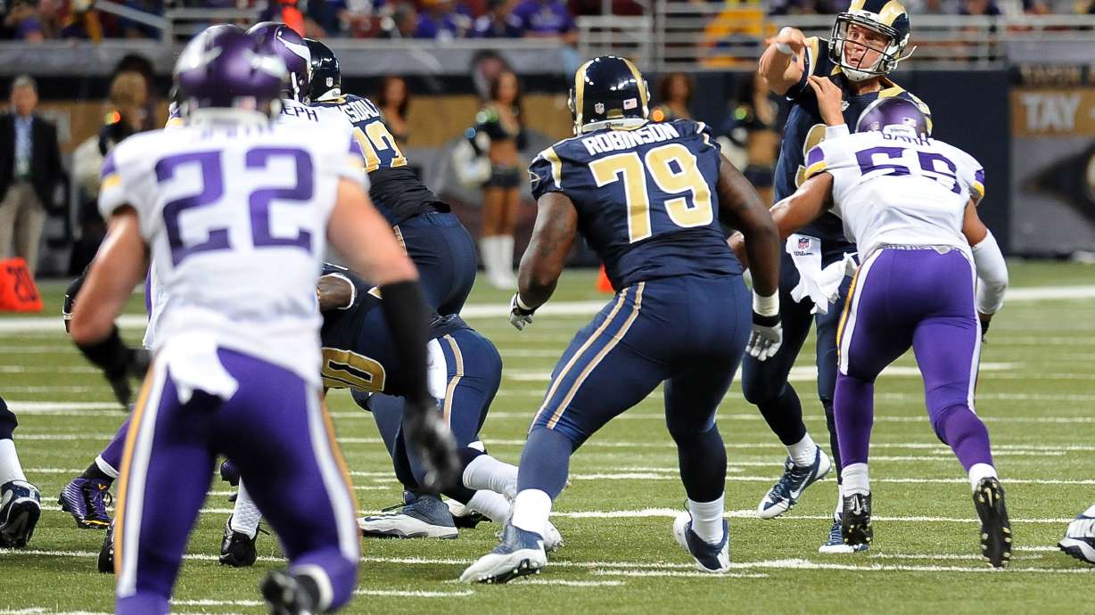 Rams struggle in 34-6 loss to Vikings