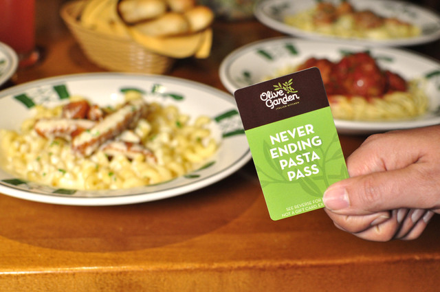 Olive Garden offers all you can eat &#8212; for seven weeks