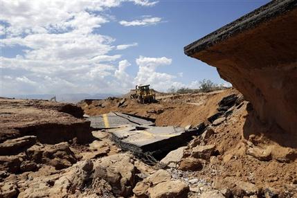 Cierran carretera I-15 en Nevada por inundaciones