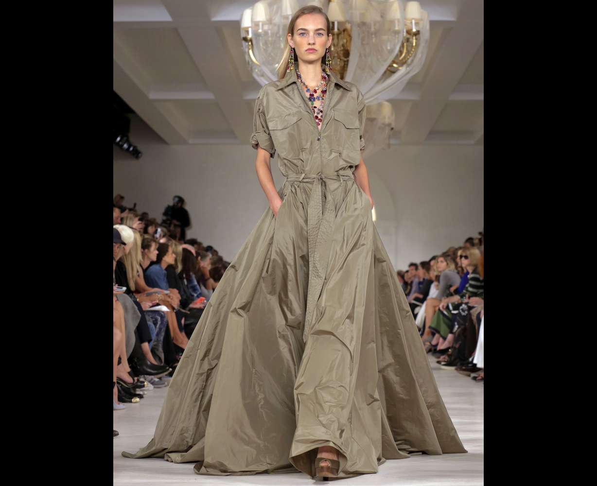 FILE - In this Thursday, Sept. 11, 2014, file photo, the Ralph Lauren Spring 2015 collection is modeled during Fashion Week, in New York. ()