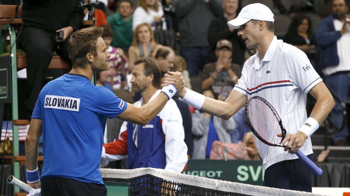 US takes 2-0 lead over Slovakia in Davis Cup