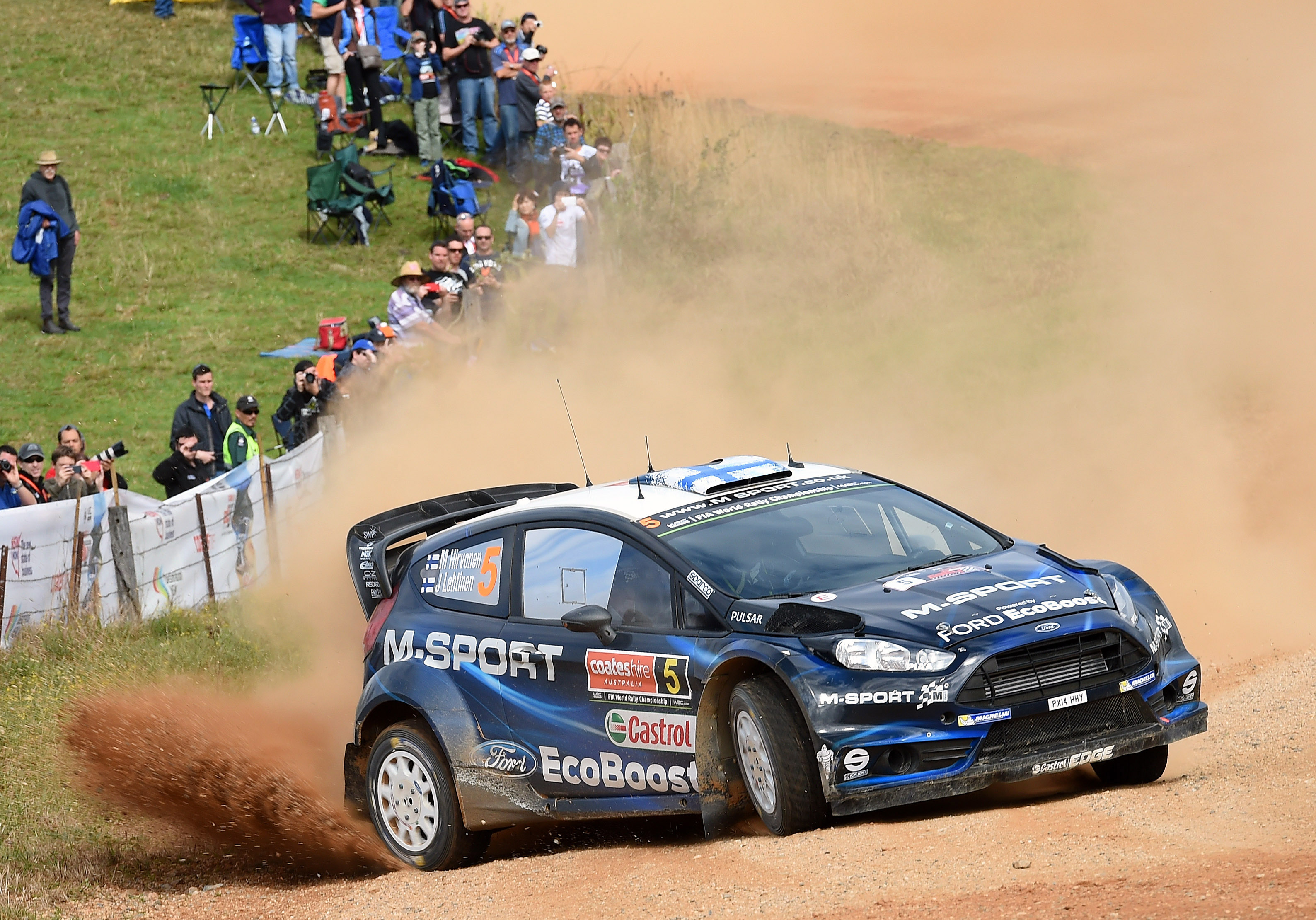 Ogier has 2nd-day lead in Rally Australia