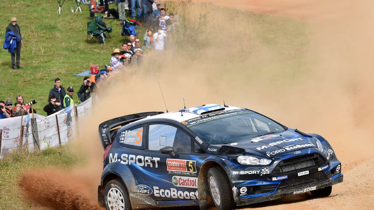 Ogier has 2nd-day lead in Rally Australia