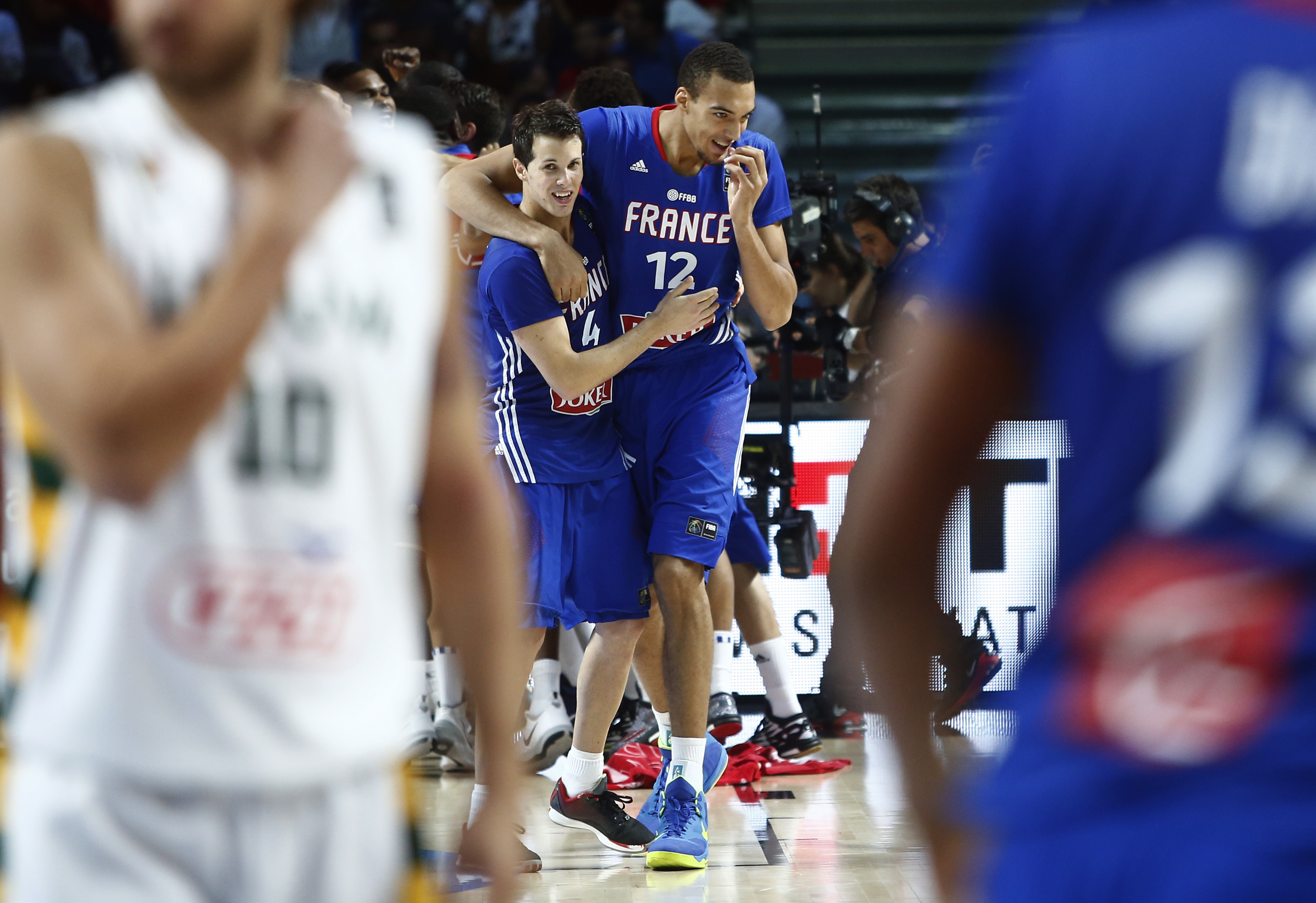 Rudy Gobert playing for France in 2014.