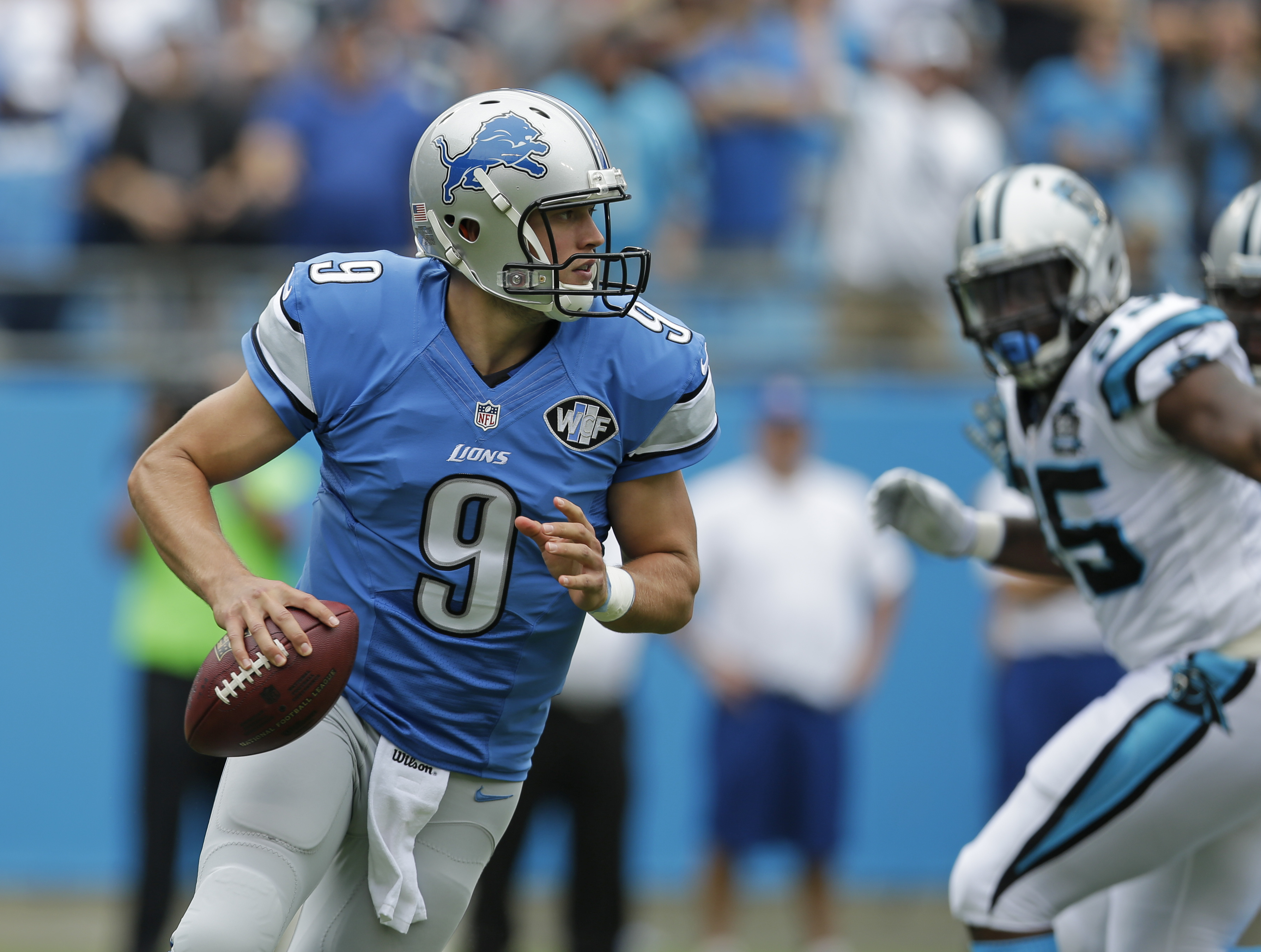 Newton, defense lead Panthers over Lions 24-7