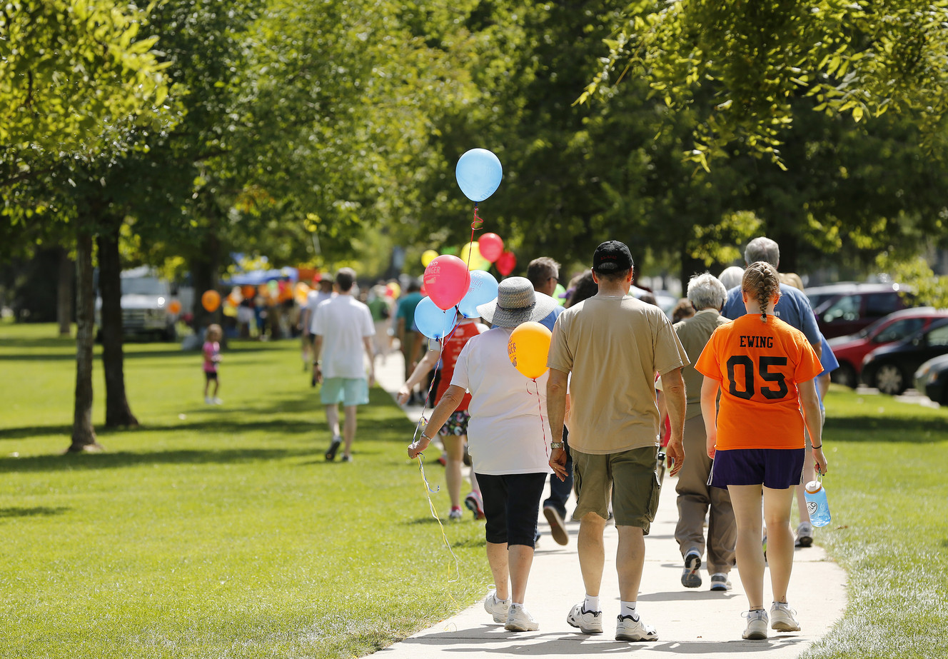 Local faith leaders, congregations, youth groups, friends, family, kids and dogs participate in "CROP Hunger Walk" at Liberty Park in Salt Lake City Sunday, Sept. 14, 2014. CROP Hunger Walks are community-wide events sponsored by Church World Service and organized by religious groups, businesses, schools and others to raise funds to end hunger in the U.S. and around the world. (Photo: Jeffrey D. Allred, Deseret News)