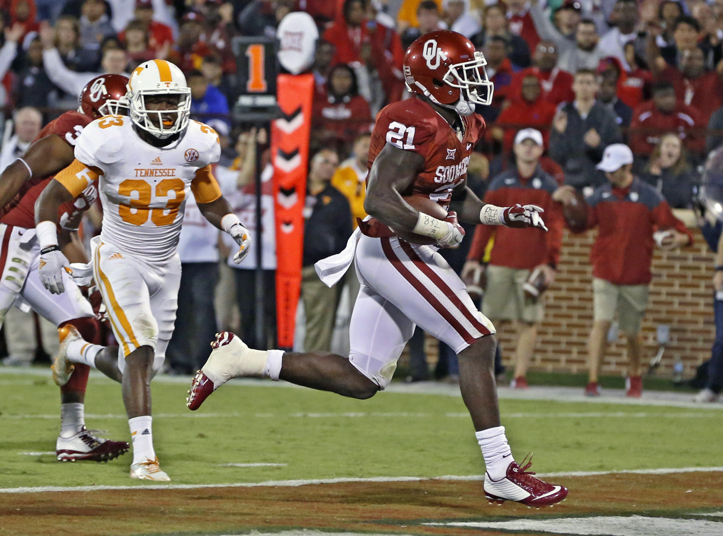 Oklahoma RB Keith Ford out vs West Virginia