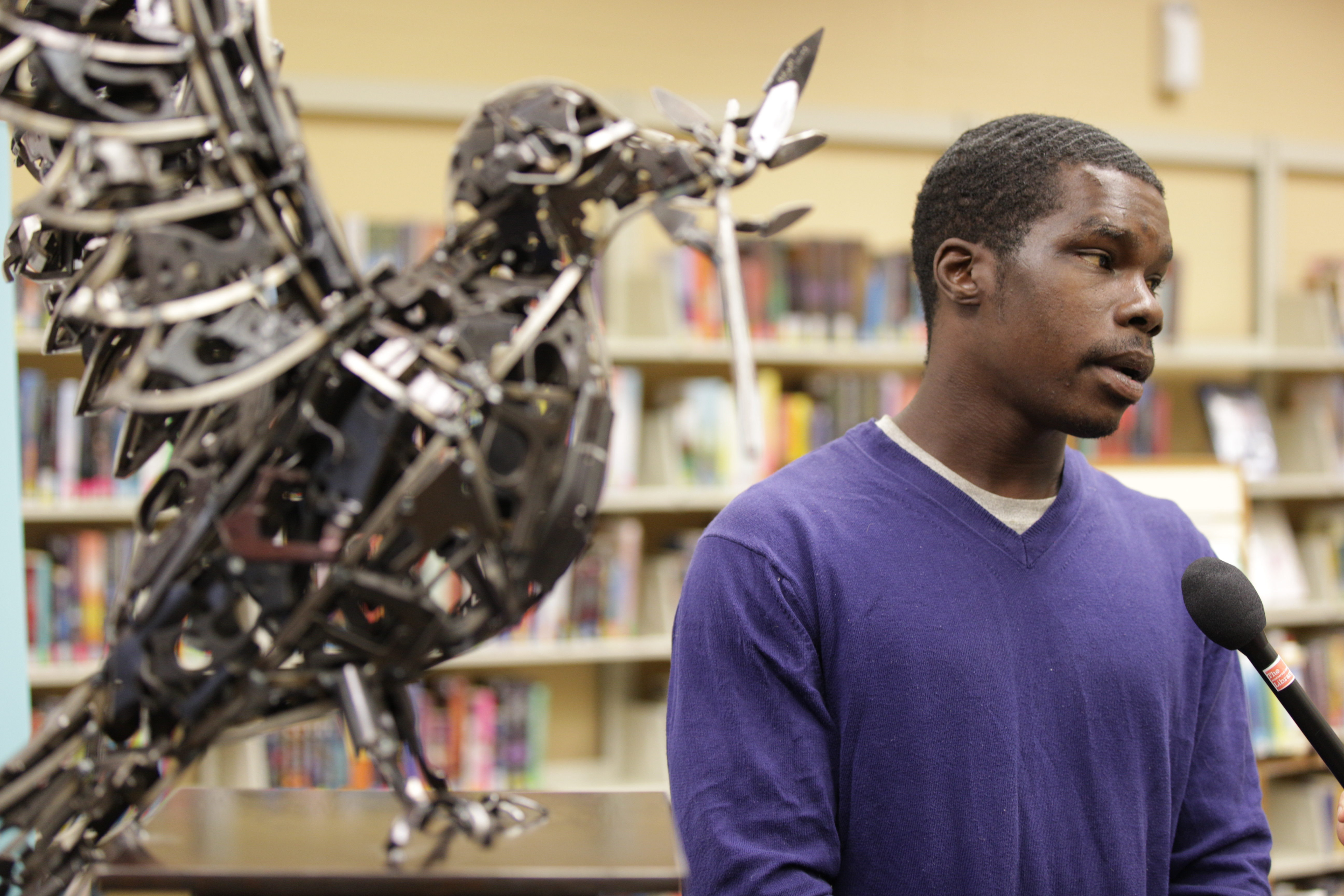 Sculpture crafted of guns honors homicide victims