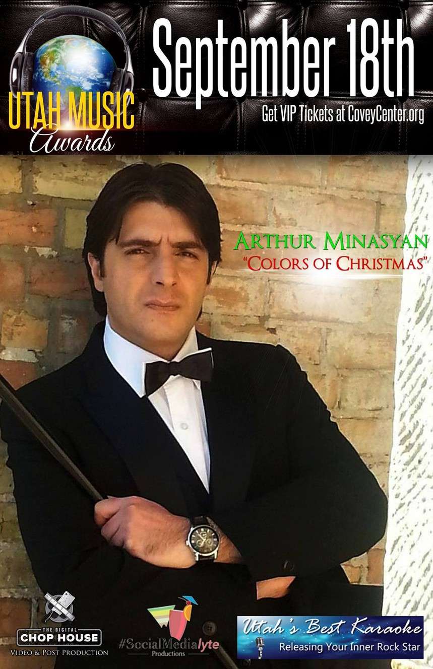 Arthur Minsayan, nominated for his instrumental song, "Colors of Christmas," in the Utah Music Awards. (Photo: Utah Music Awards)