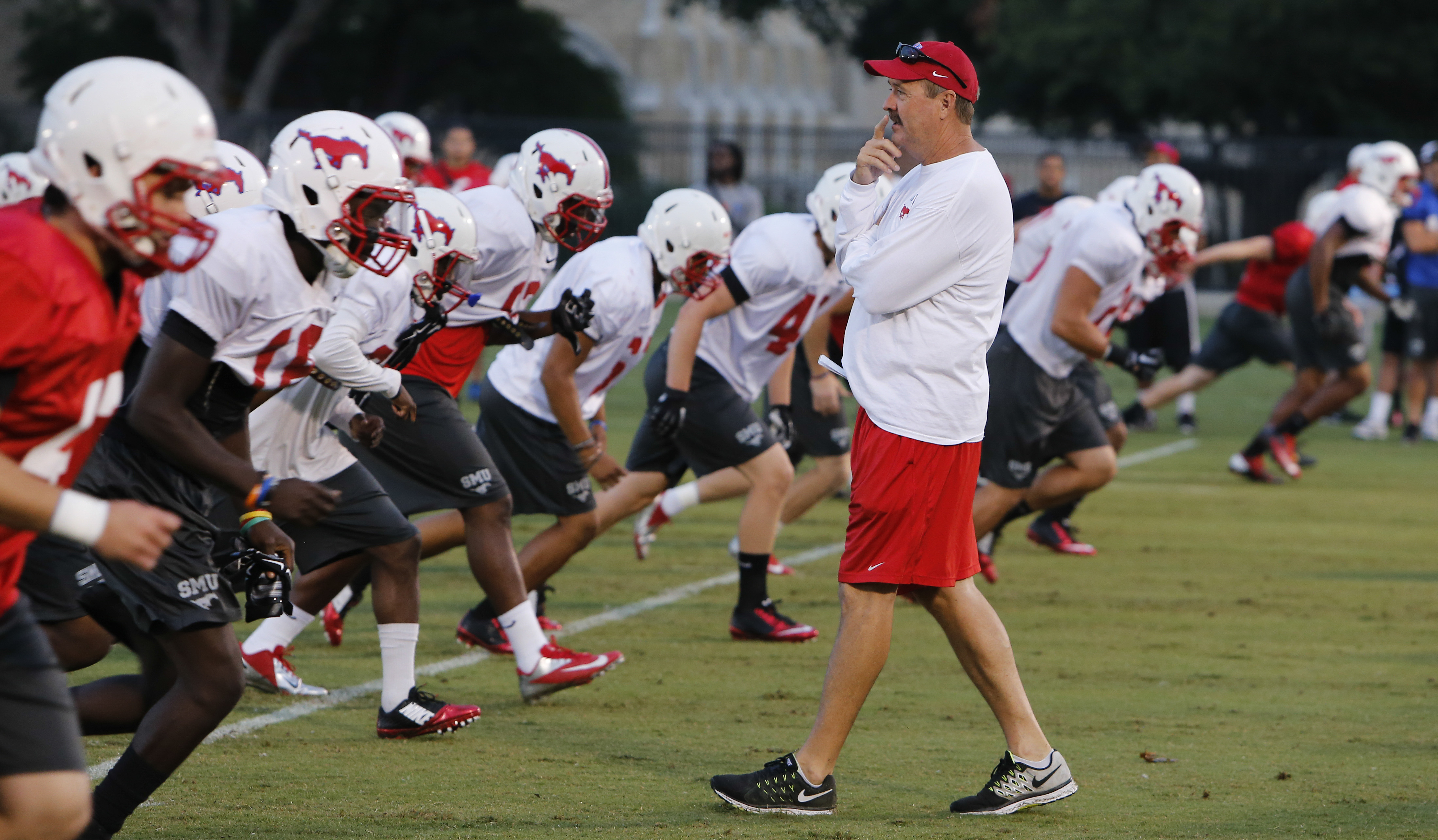 SMU already louder, more physical after June Jones