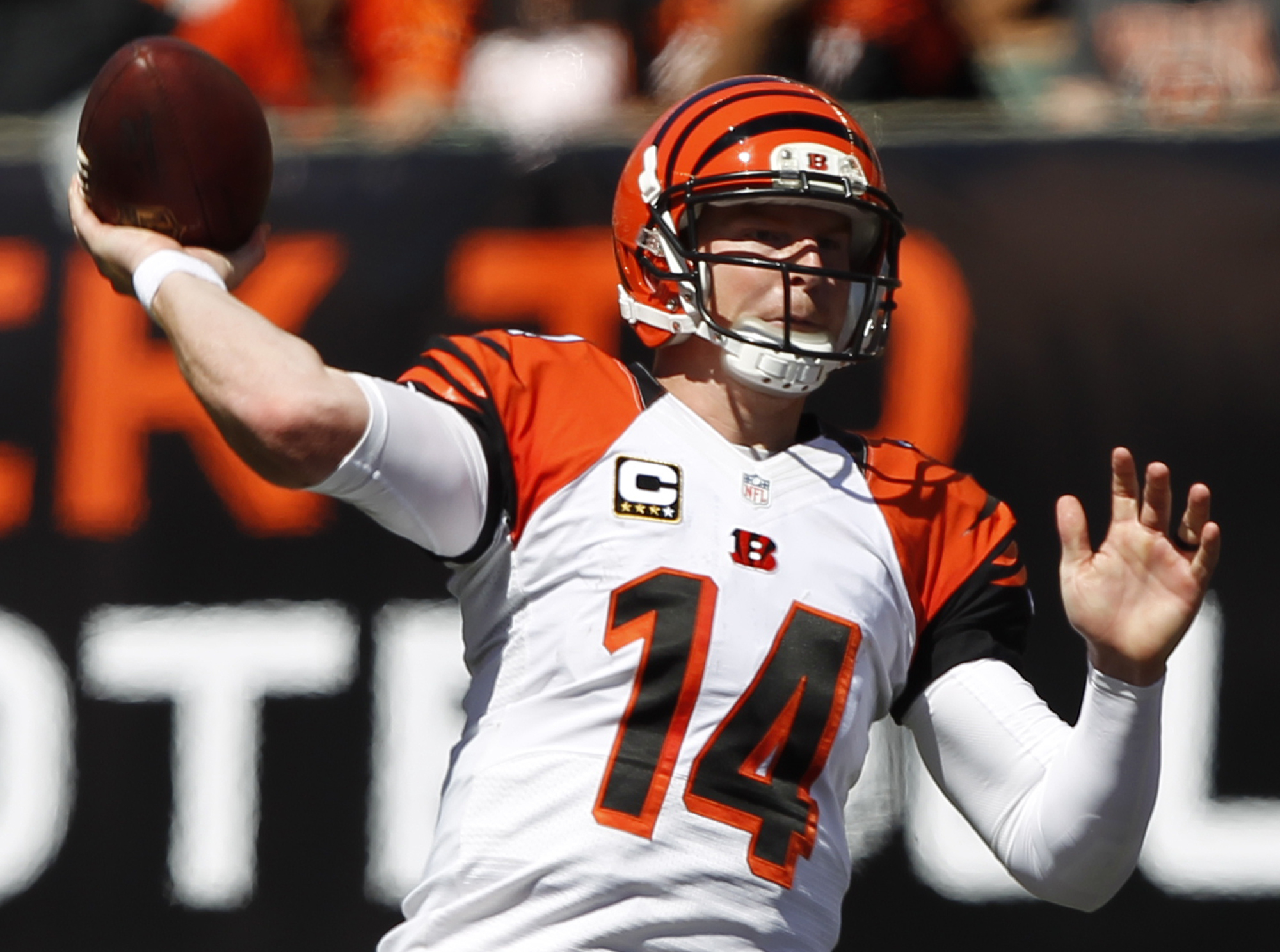 Bengals' Andy Dalton has no sacks or INTs