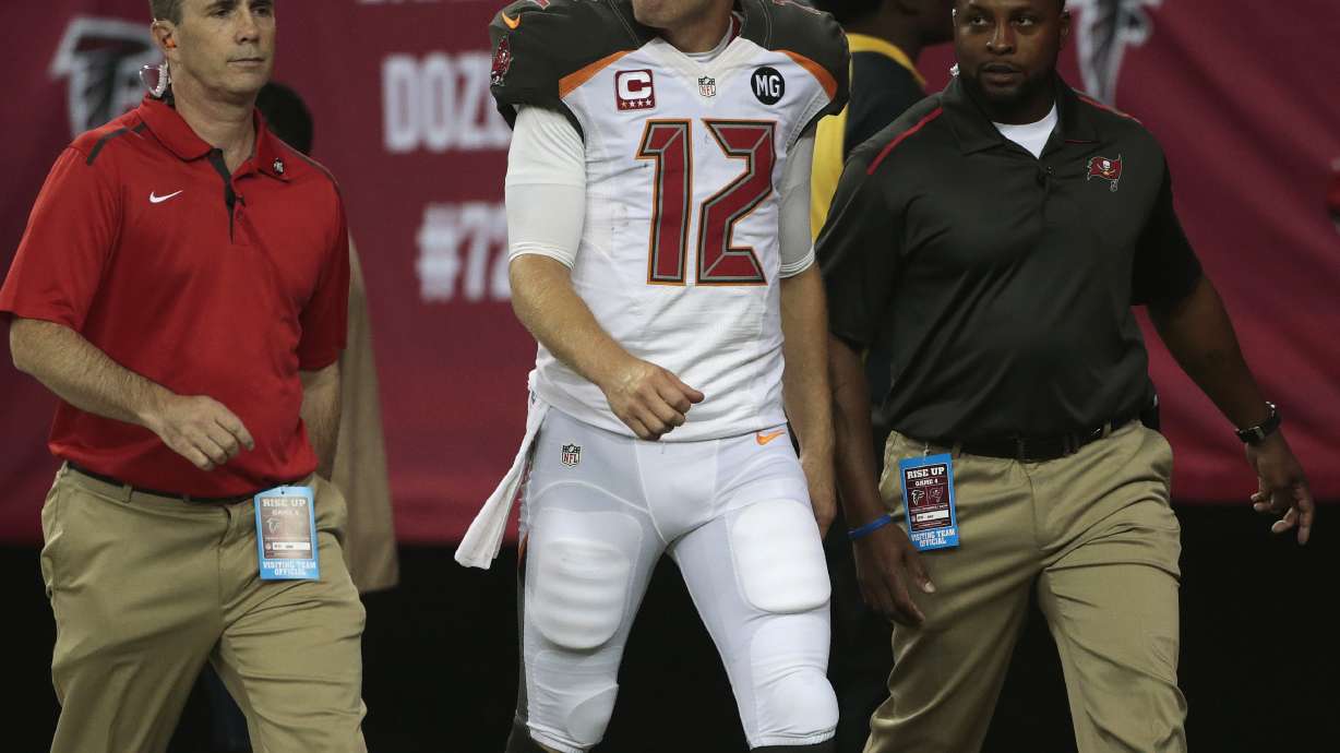 McCown, Douglas leave Bucs-Falcons with injuries
