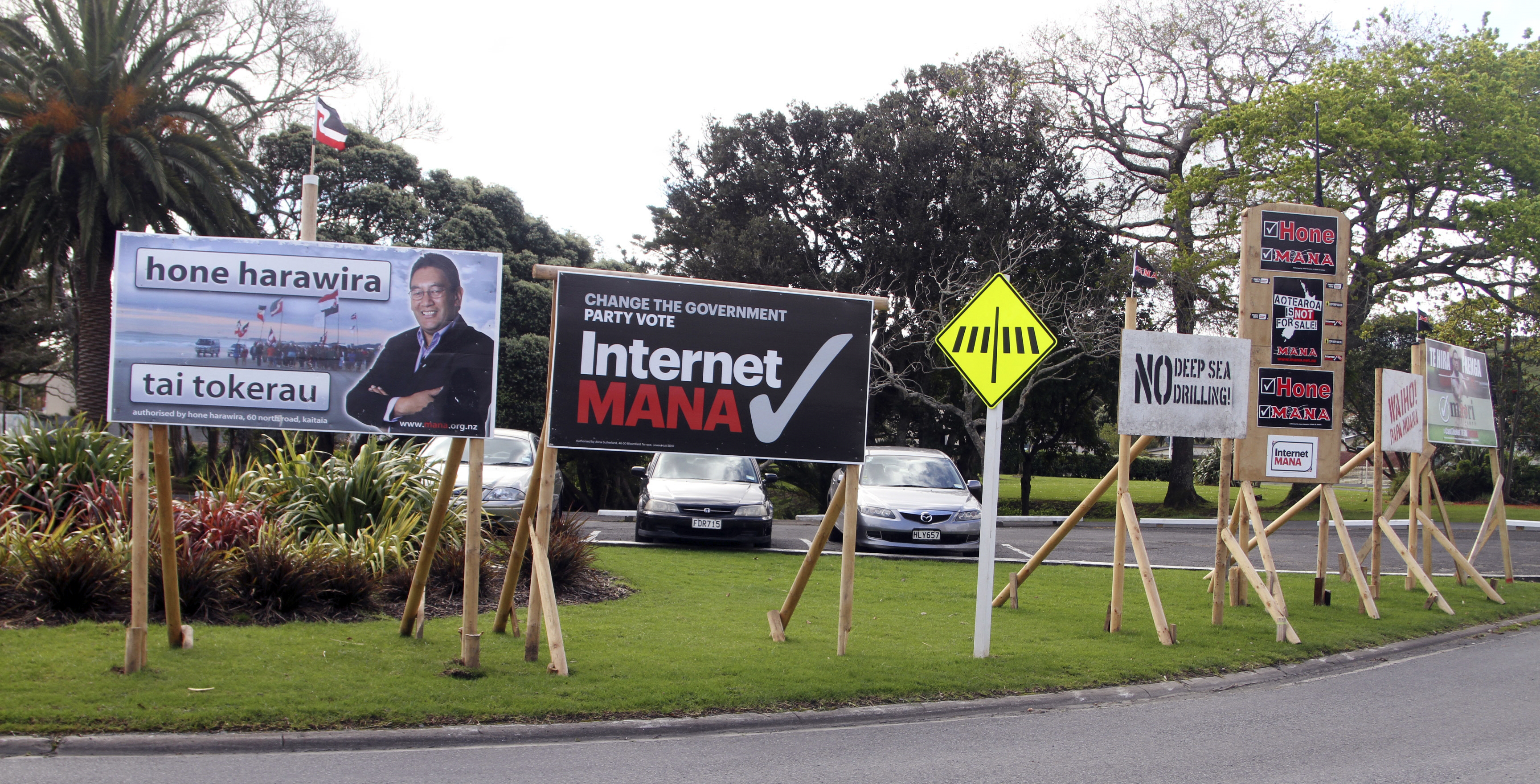 New Zealand's election-day gag: no public politics