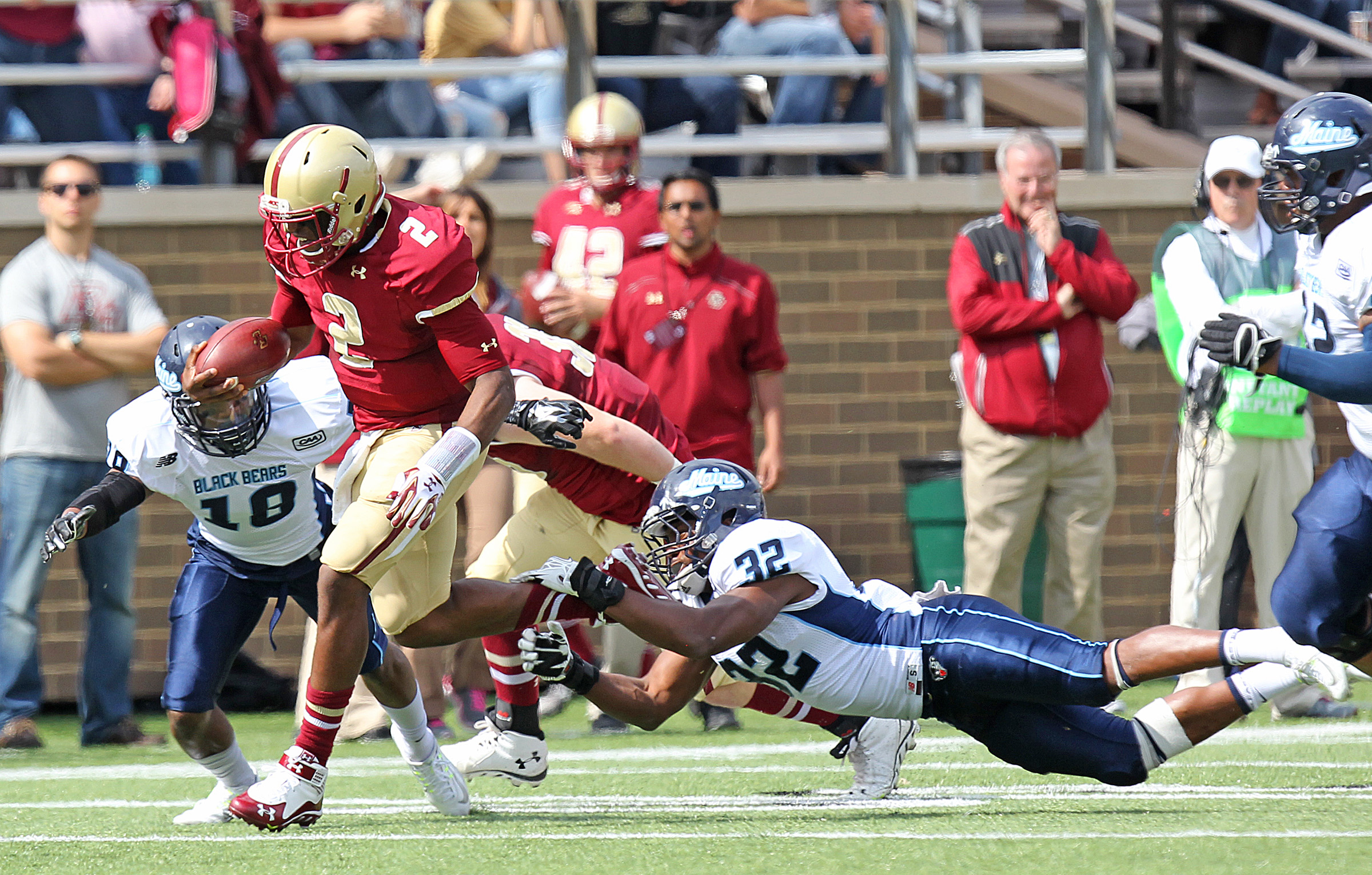 Boston College beats Maine 40-10