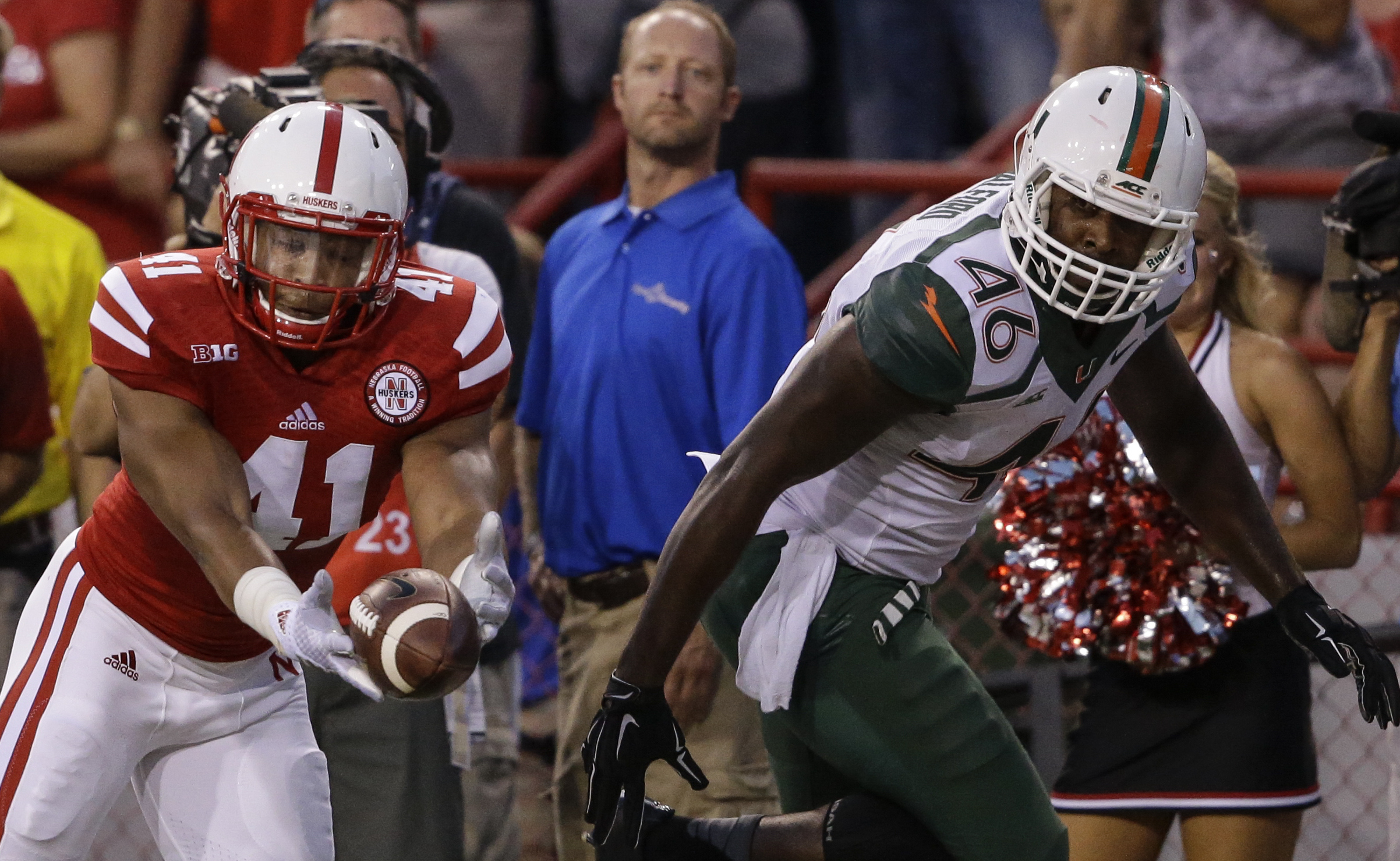 Abdullah key in No. 24 Neb's 41-31 win over Miami