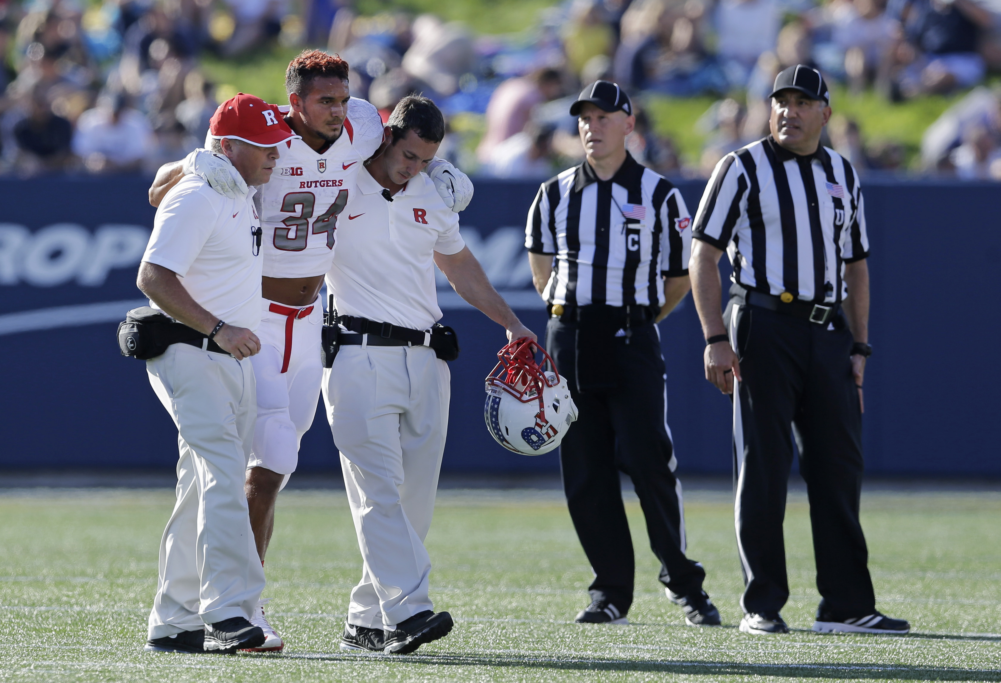 Rutgers loses top rusher James for year, knee hurt