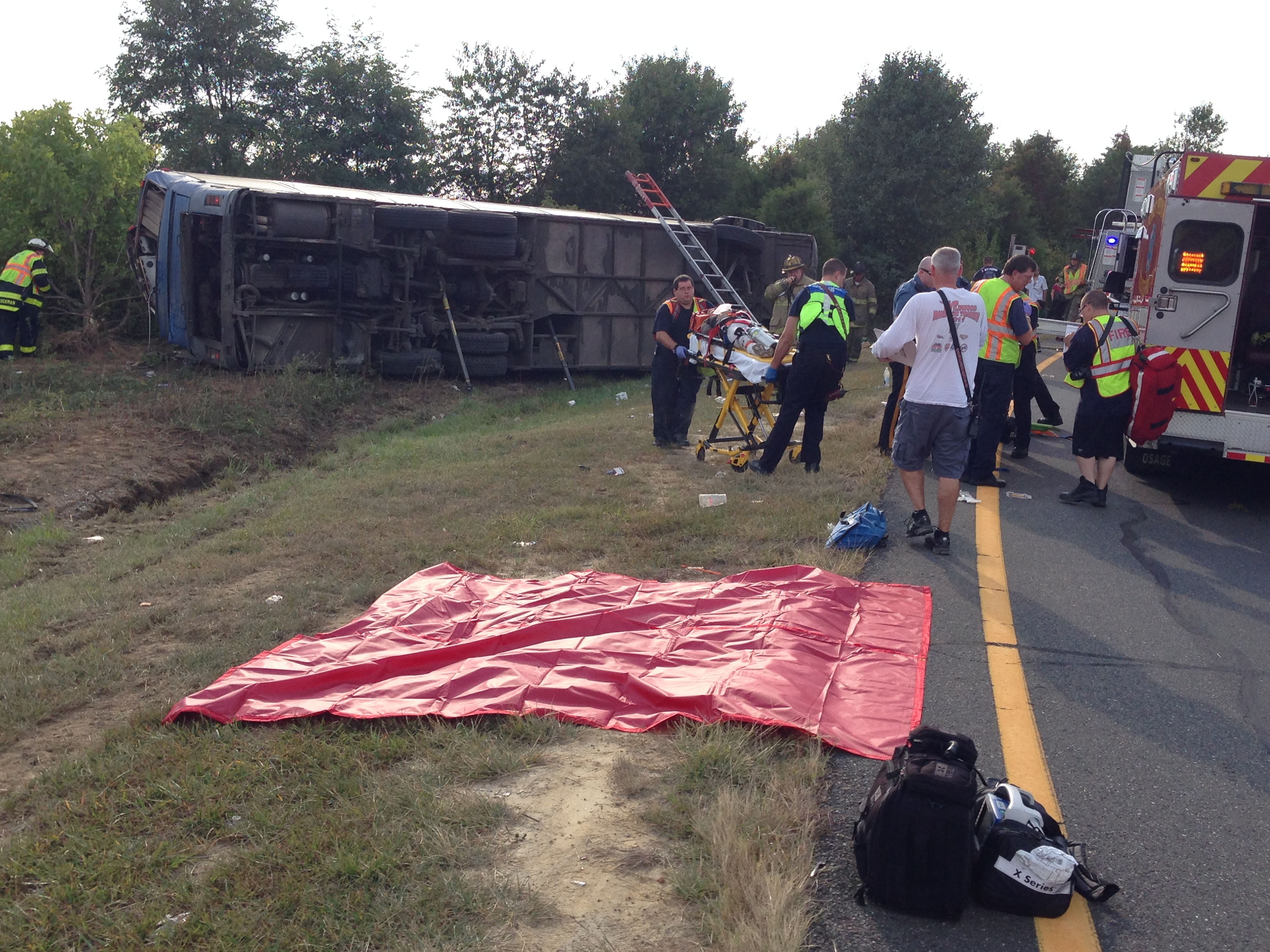 NTSB investigating fatal Delaware bus crash