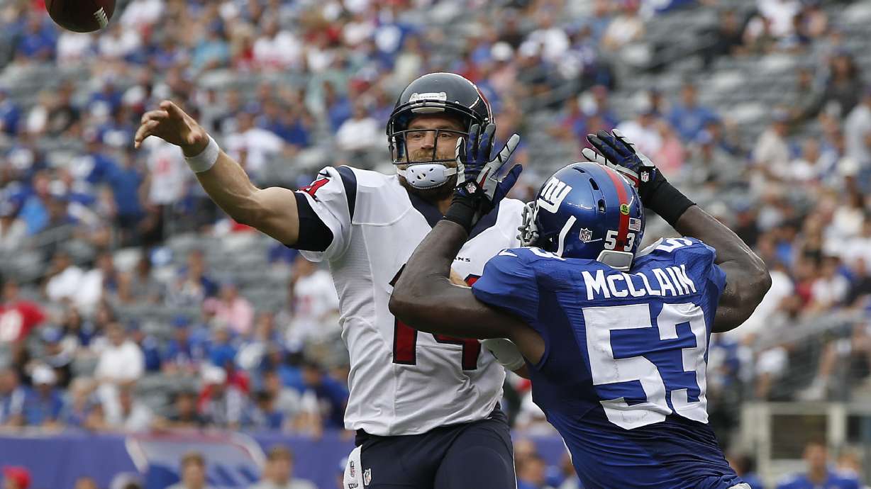 Giants have little time to prep for Washington