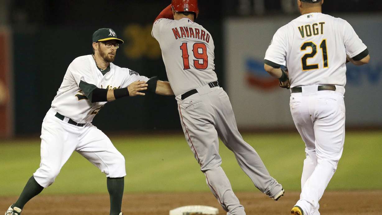 LeBlanc makes case to stick around with Angels