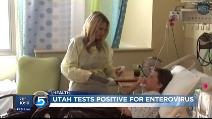 Casos de enterovirus confirmados en niños en Utah 