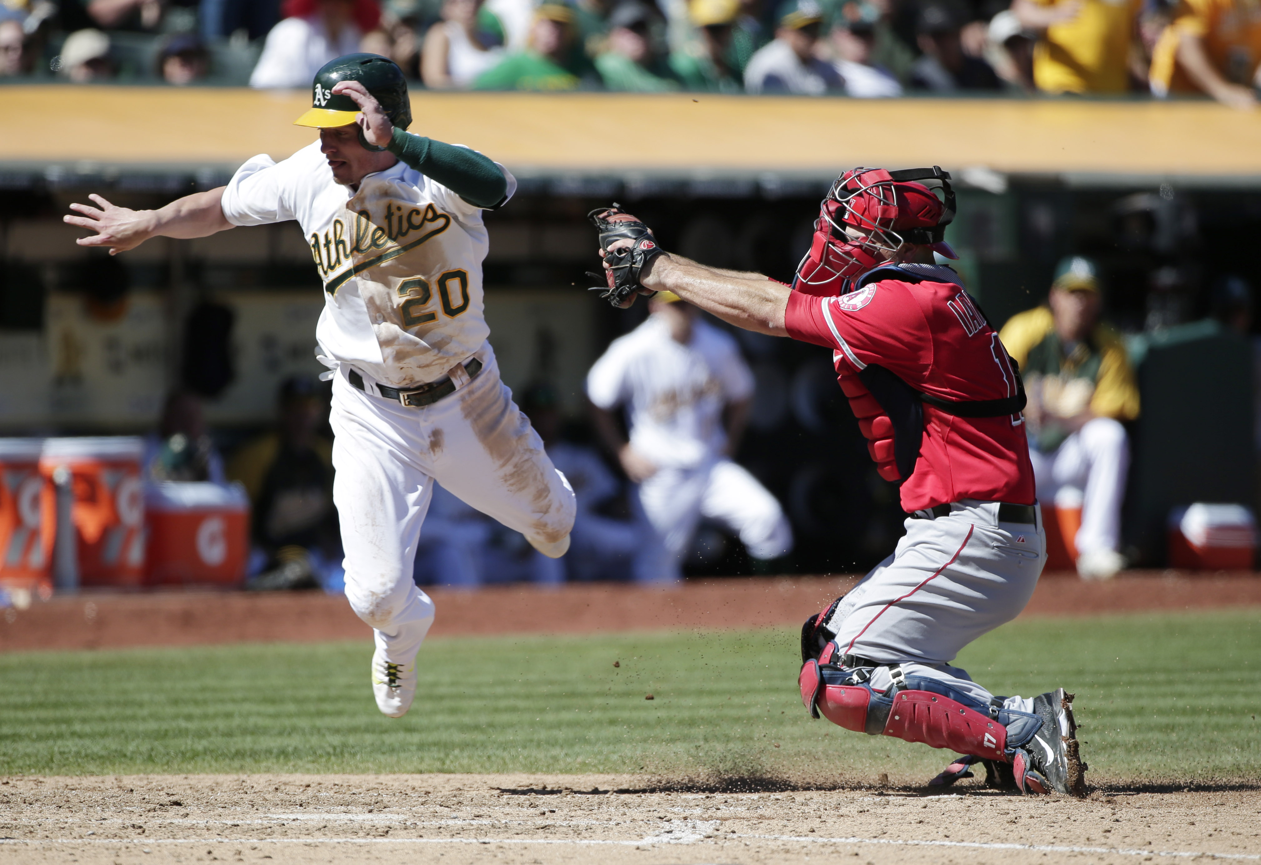 A's stumble in finale with Angels, head to Texas