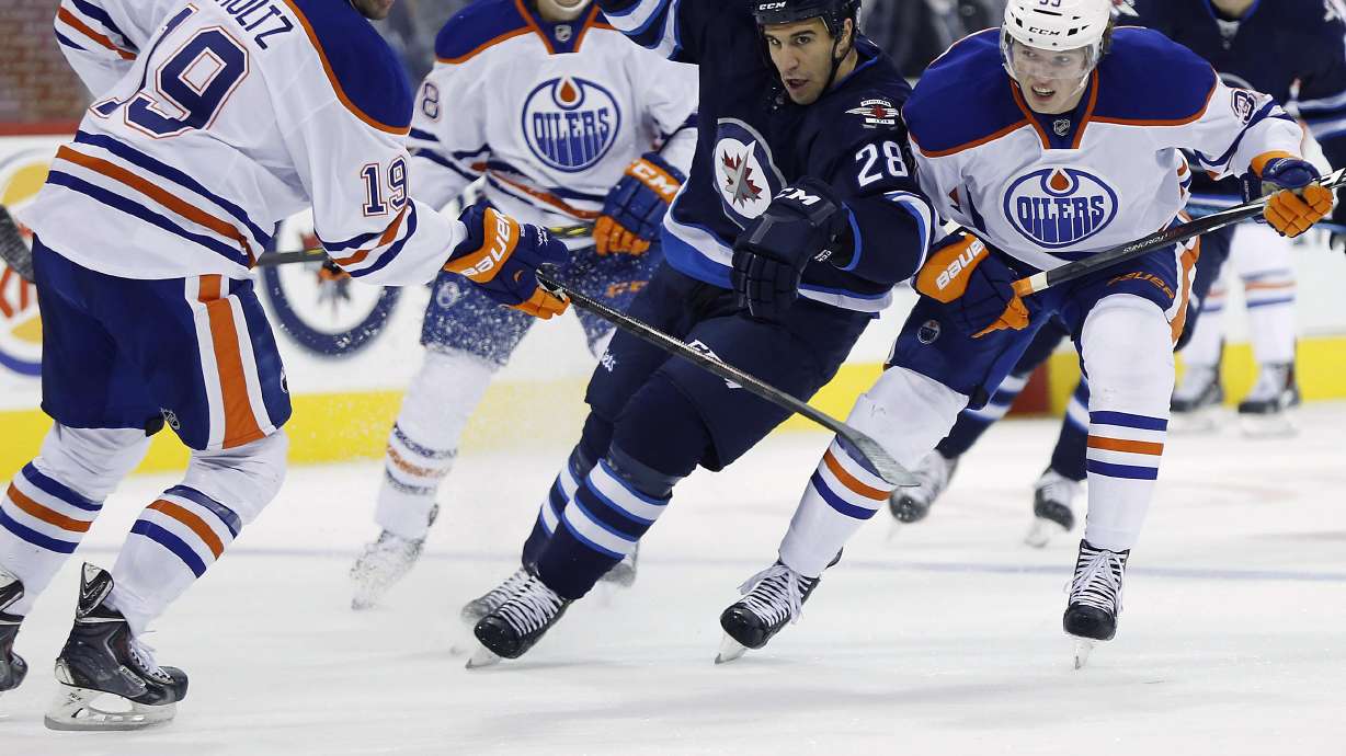 Oilers rally to beat Jets 3-2