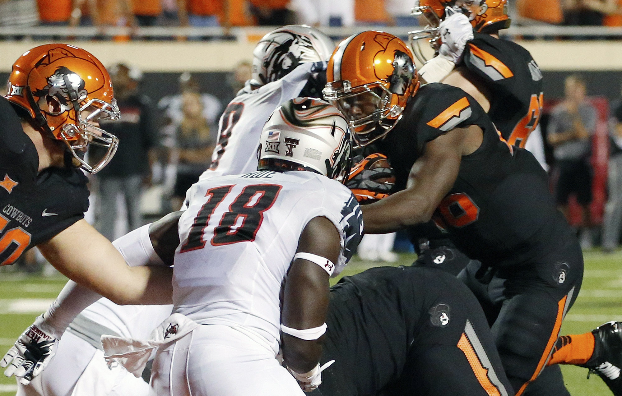 No. 24 Oklahoma State beats Texas Tech 45-35