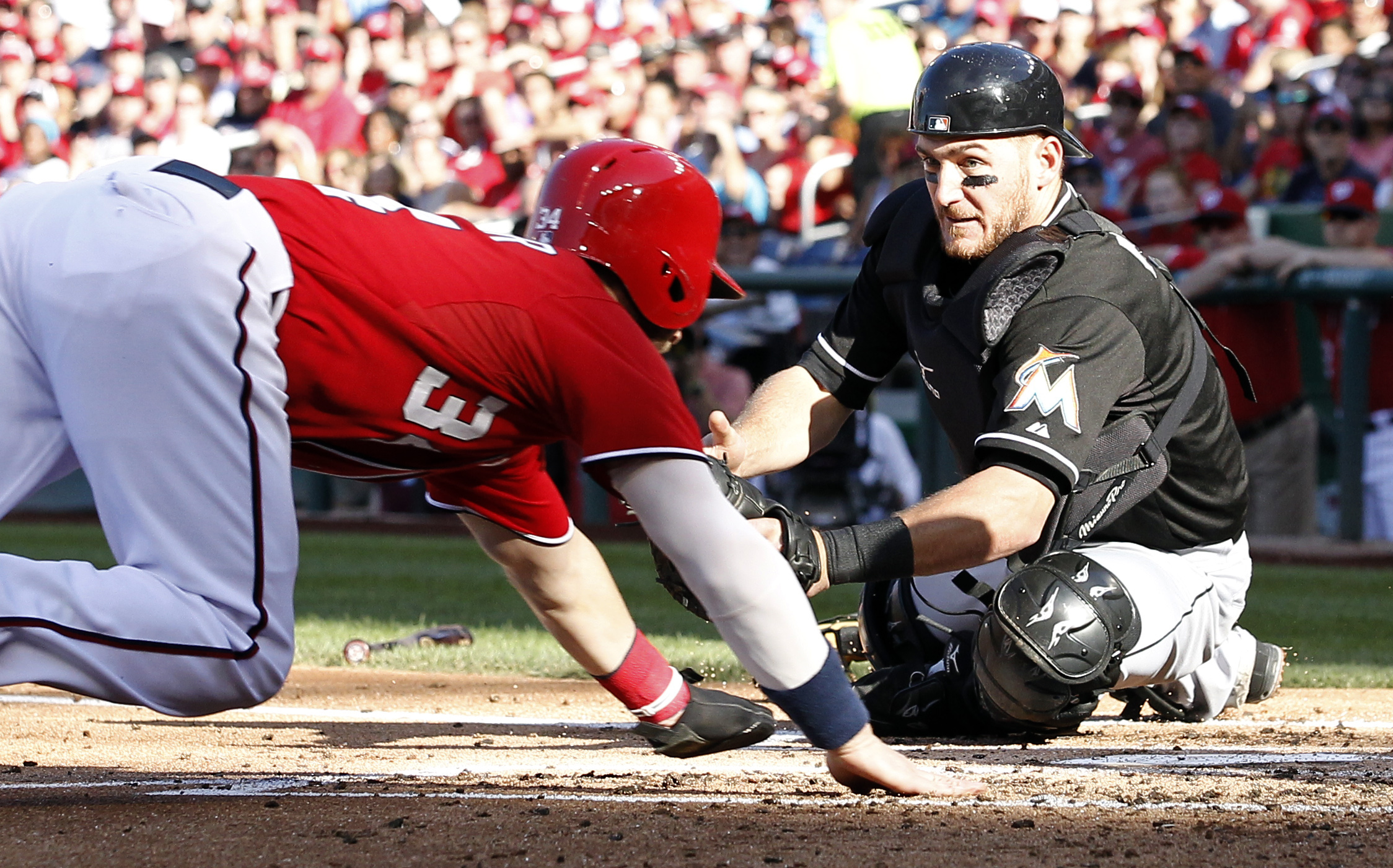 Strasburg gets Ks lead in NL, Nats top Marlins 5-1