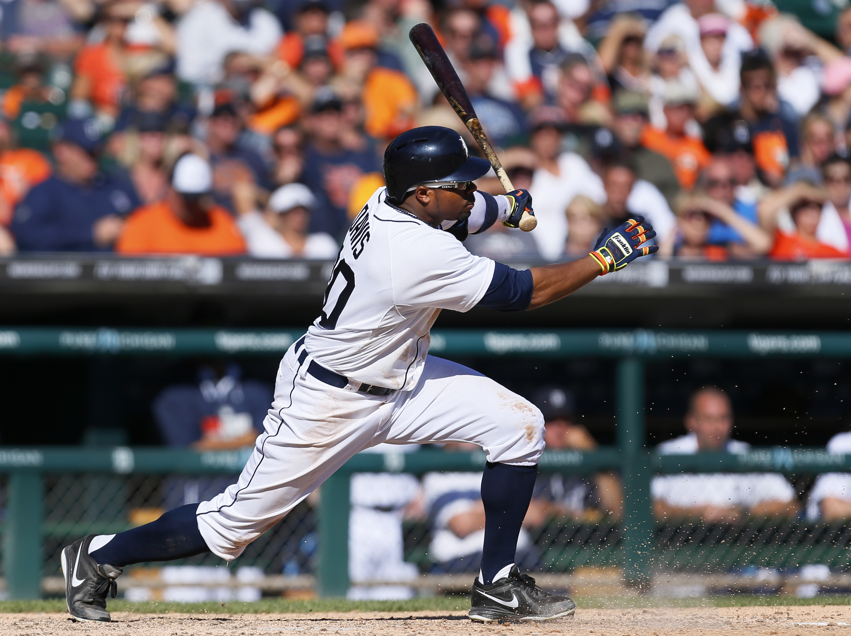 Detroit's Davis out of starting lineup vs Twins