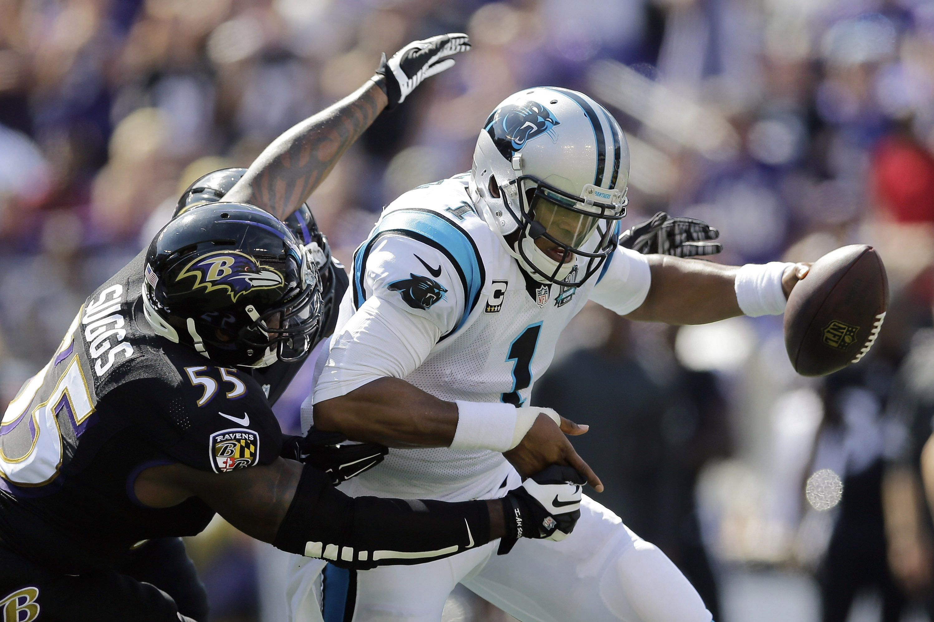 Smith leads the way as Ravens beat Panthers 38-10