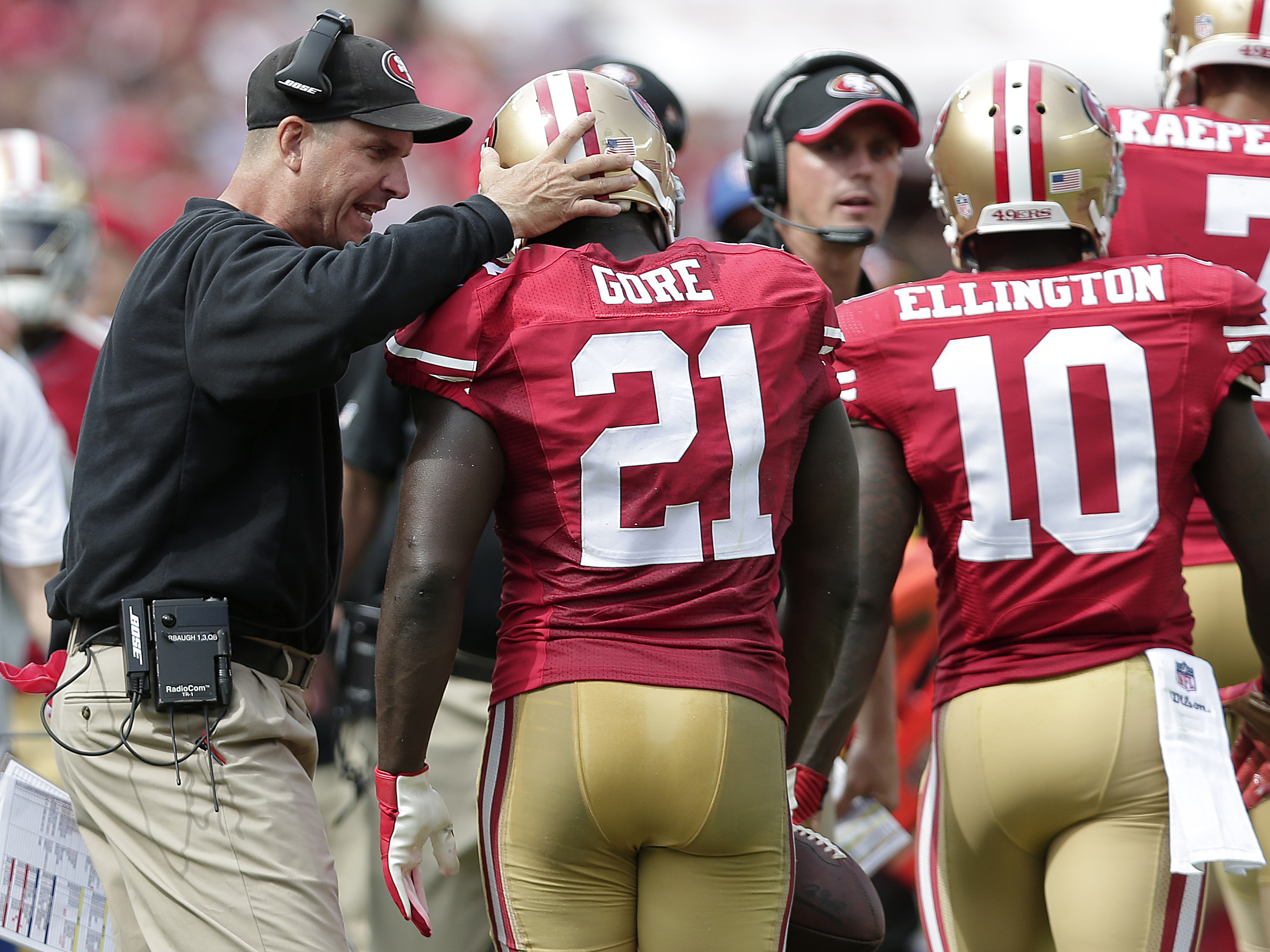 Jim Harbaugh dismisses reports of 49ers discord