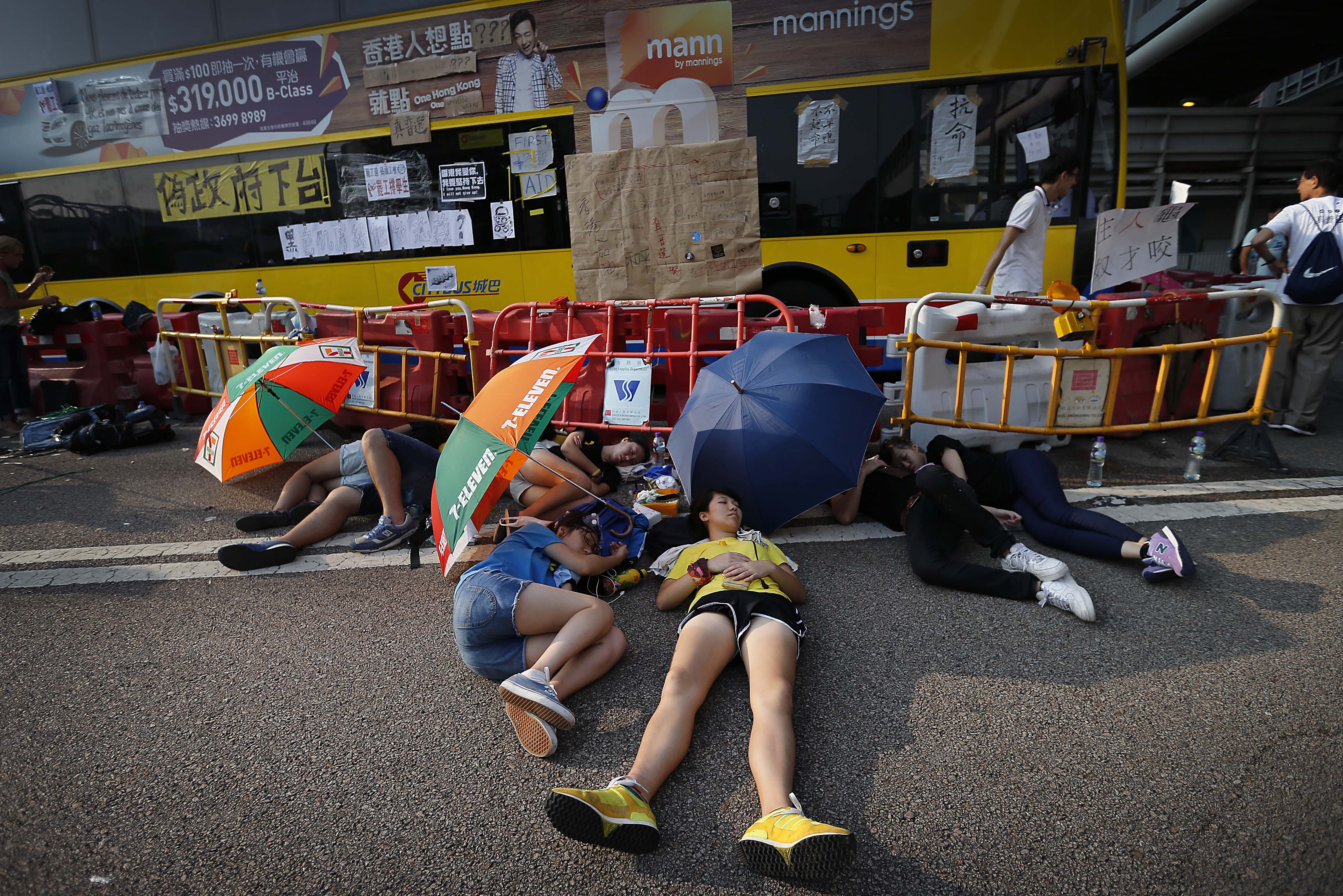 No images of Hong Kong protests in China's media