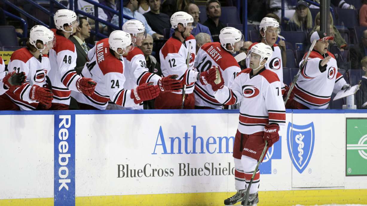 Blues beat Hurricanes 3-1 in preseason game