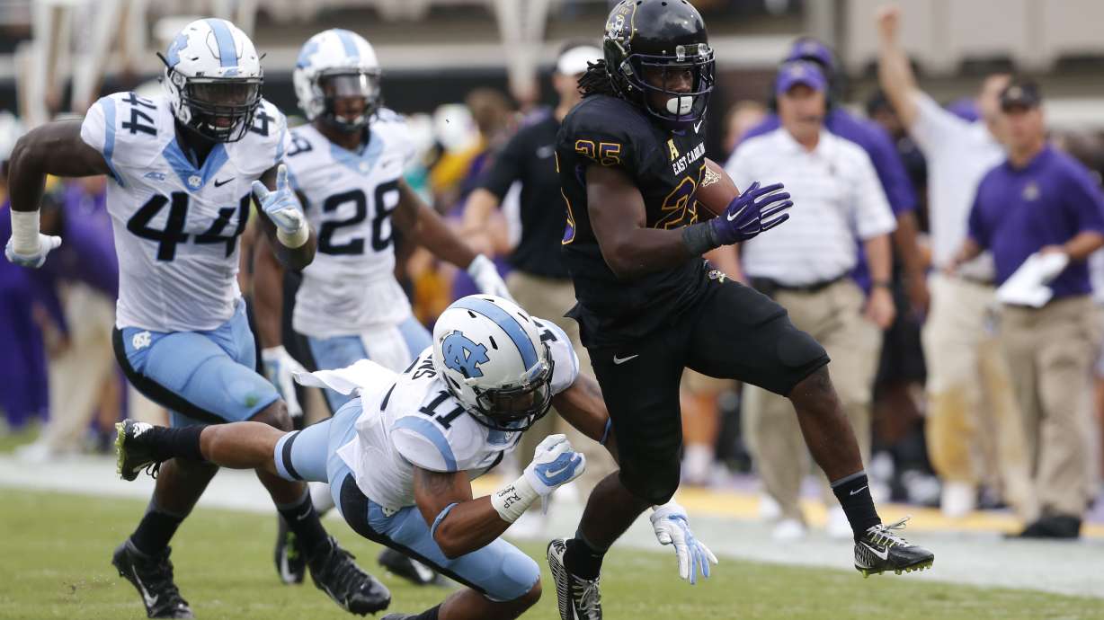 Allen takes rushing lead for No. 22 Pirates