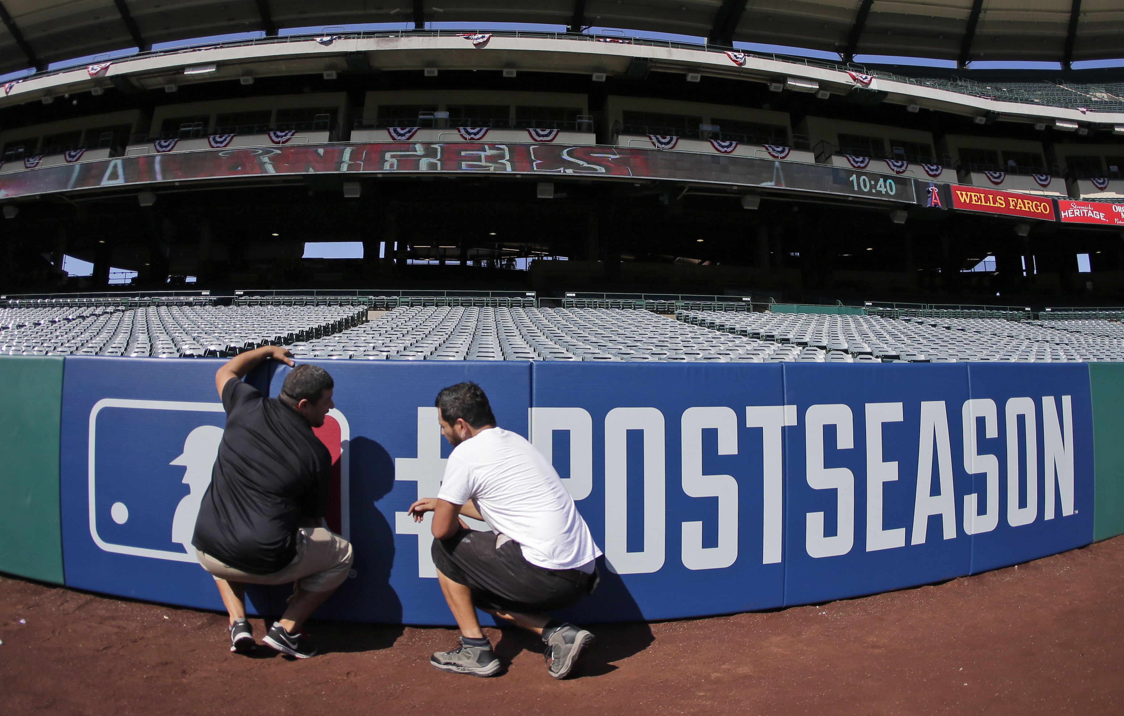 Trout makes playoff debut when Angels host Royals