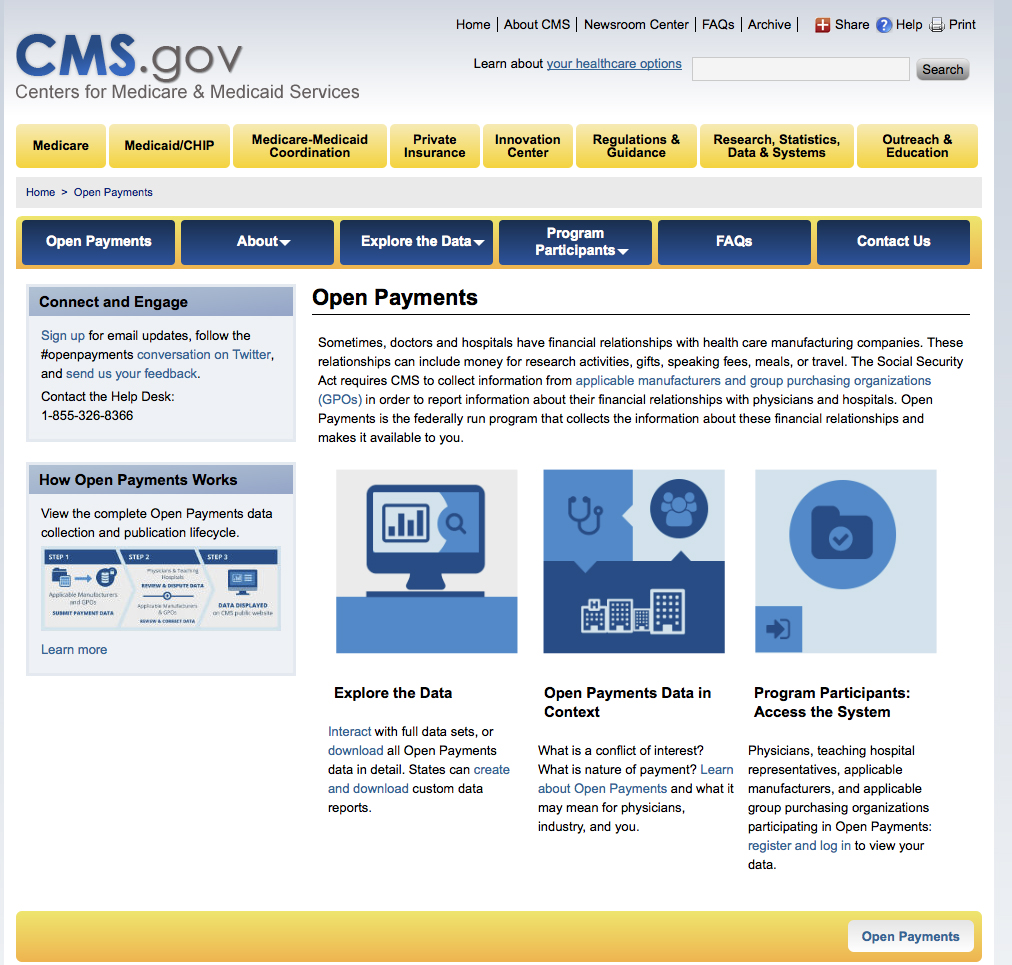 Gov't website for doc payments not up to snuff