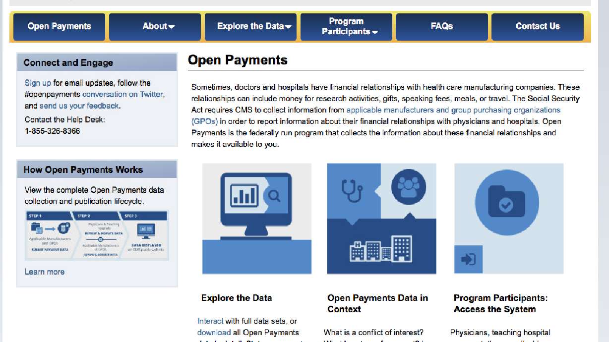 Gov't website for doc payments not up to snuff