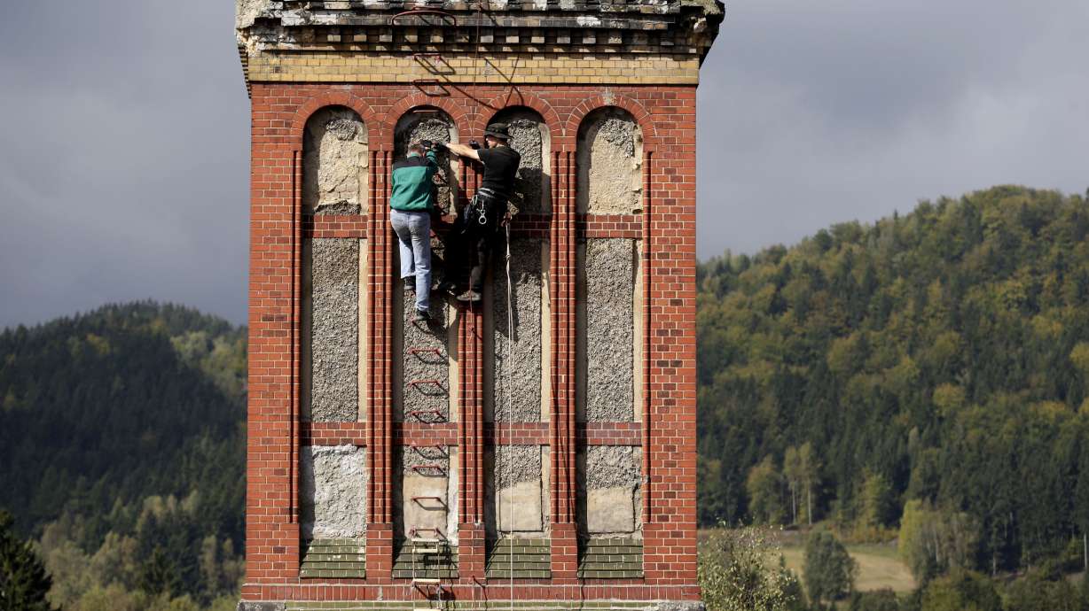 Sky's no limit for Czech chimney climbers