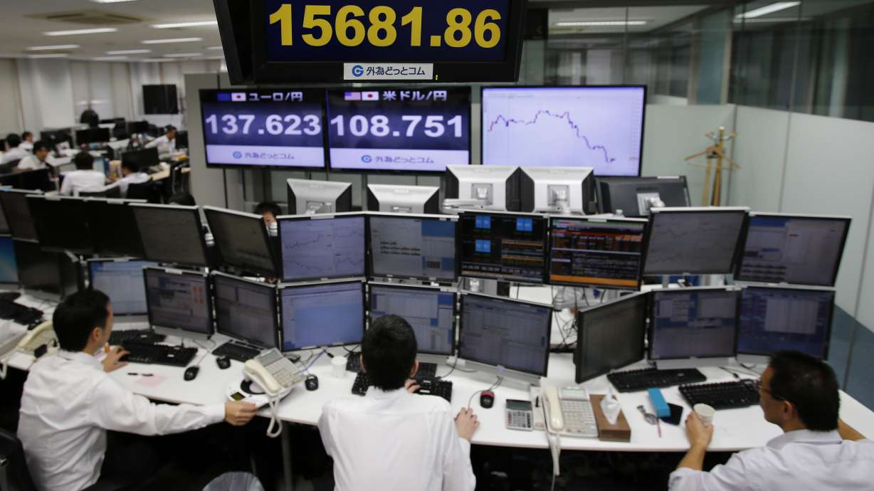 Hong Kong stocks fall, others in Asia higher