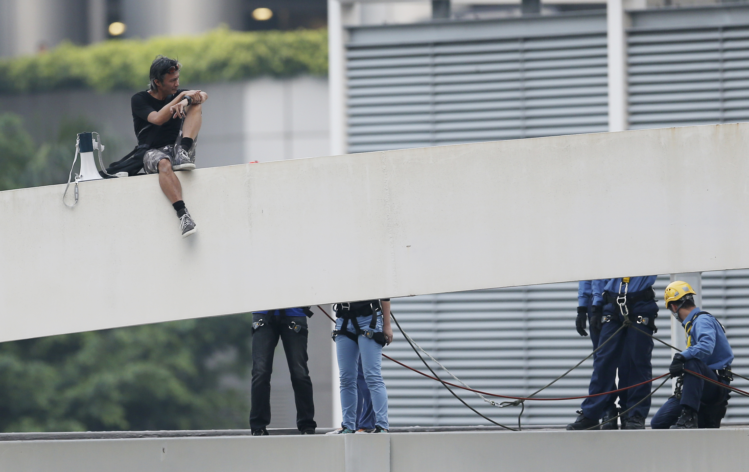 Murky players emerge from within Hong Kong protest