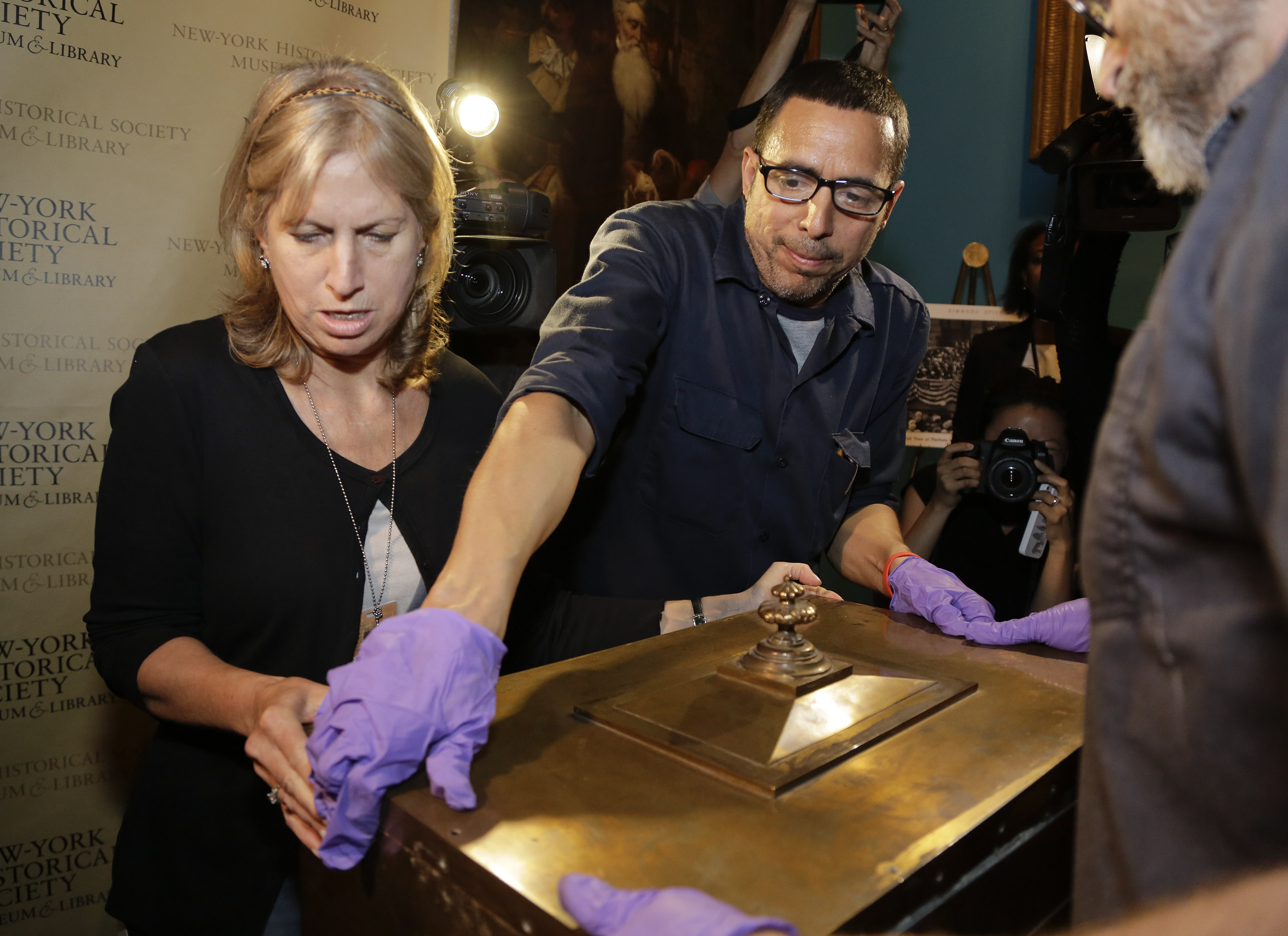Century-old time capsule unsealed in New York