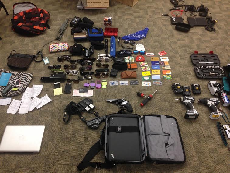 3 arrested after police recover stolen firearms, other property