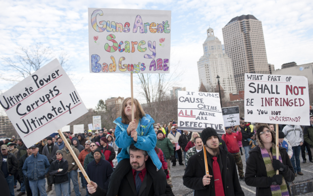 "The line is that more guns will make us safer. That means that every single person in the U.S. has to be armed. Do we want to live in that world?" -Charles Gallagher, sociologist