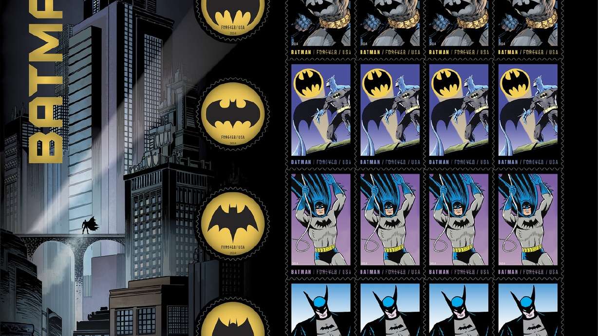 US Postal Service reveals new Forever Batman stamps