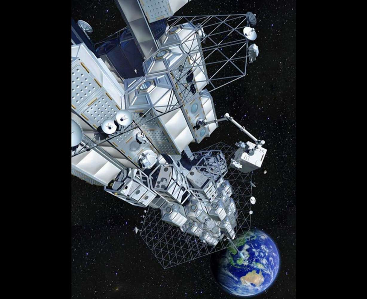 A space station tethered to the earth at the equator would need a cable some 96,000km long. While researchers have only produced short lengths of tough and lightweight 'nanothreads,' scientists say advances that would make a space elevator possible are only decades away.