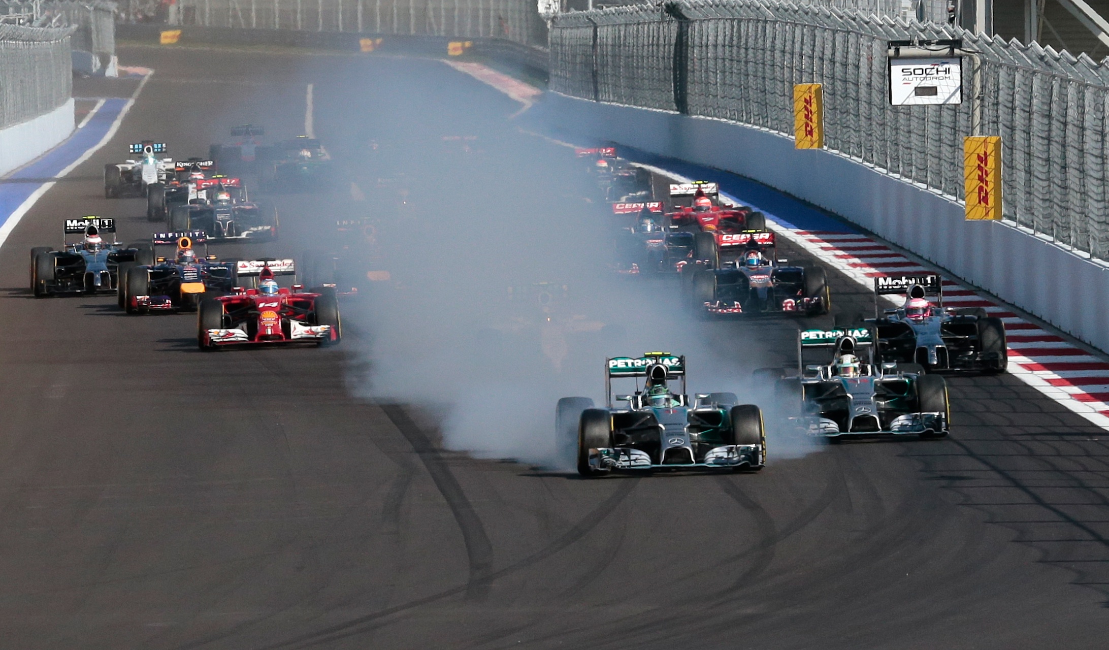 Lewis Hamilton wins inaugural Russian GP